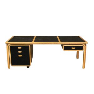 Grand Bureau Vintage Scandinave En Bois Clair, Magnus Olesen