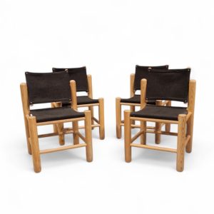 Série de 4 chaises vintage scandinaves Knud Friis, Elmar Mollke Nielsen