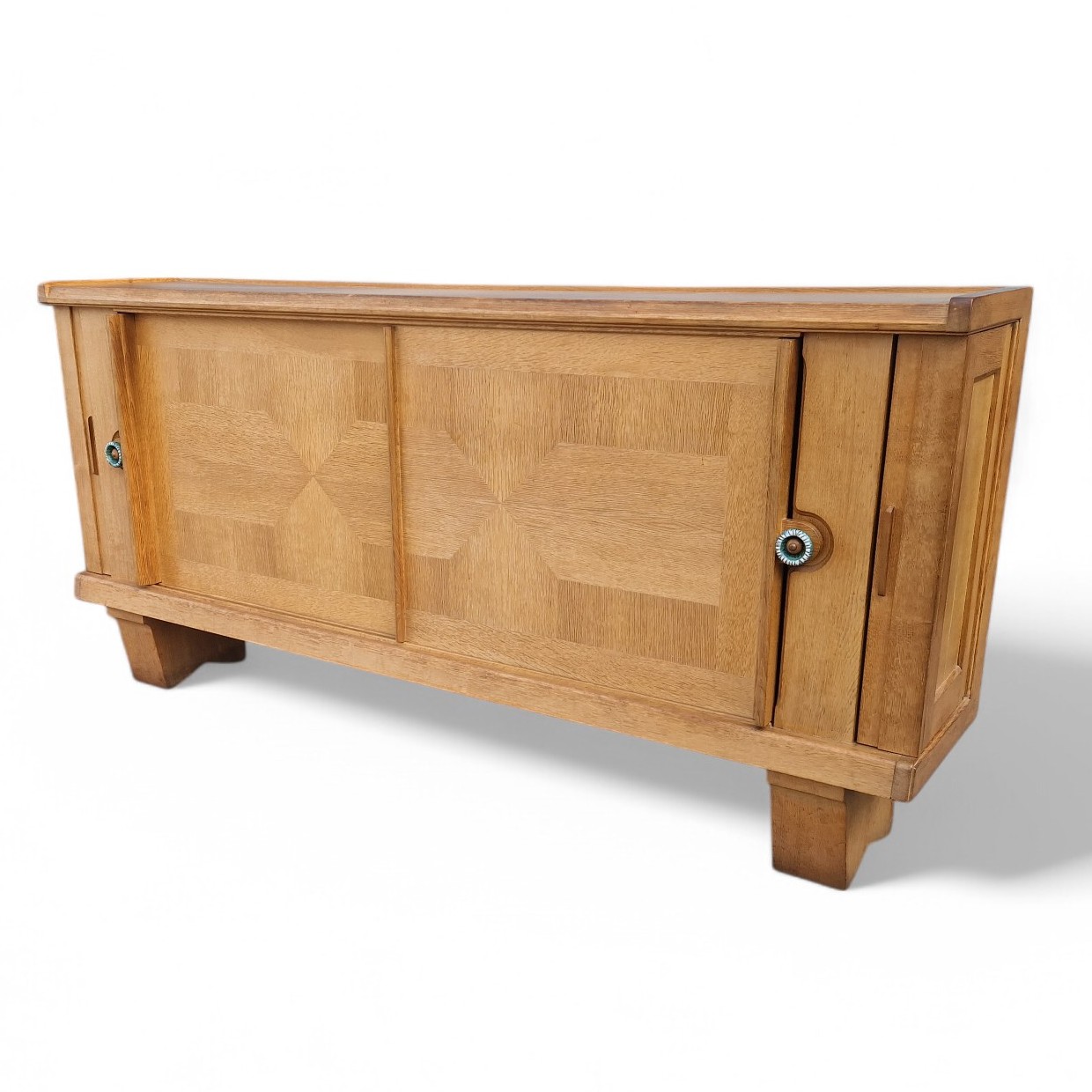 Buffet Vintage En Chêne Clair Guillerme Et Chambron