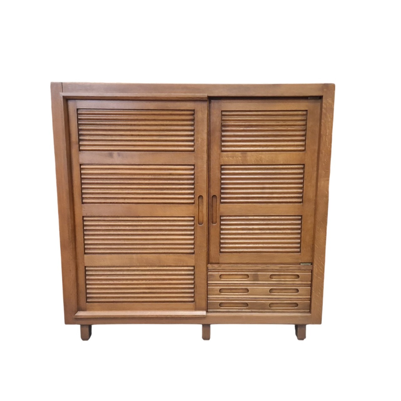 Armoire japonisante en chêne massif, Guillerme et Chambron – Image 3