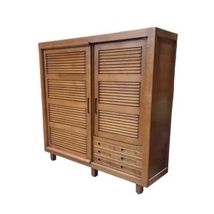 Armoire japonisante en chêne massif, Guillerme et Chambron