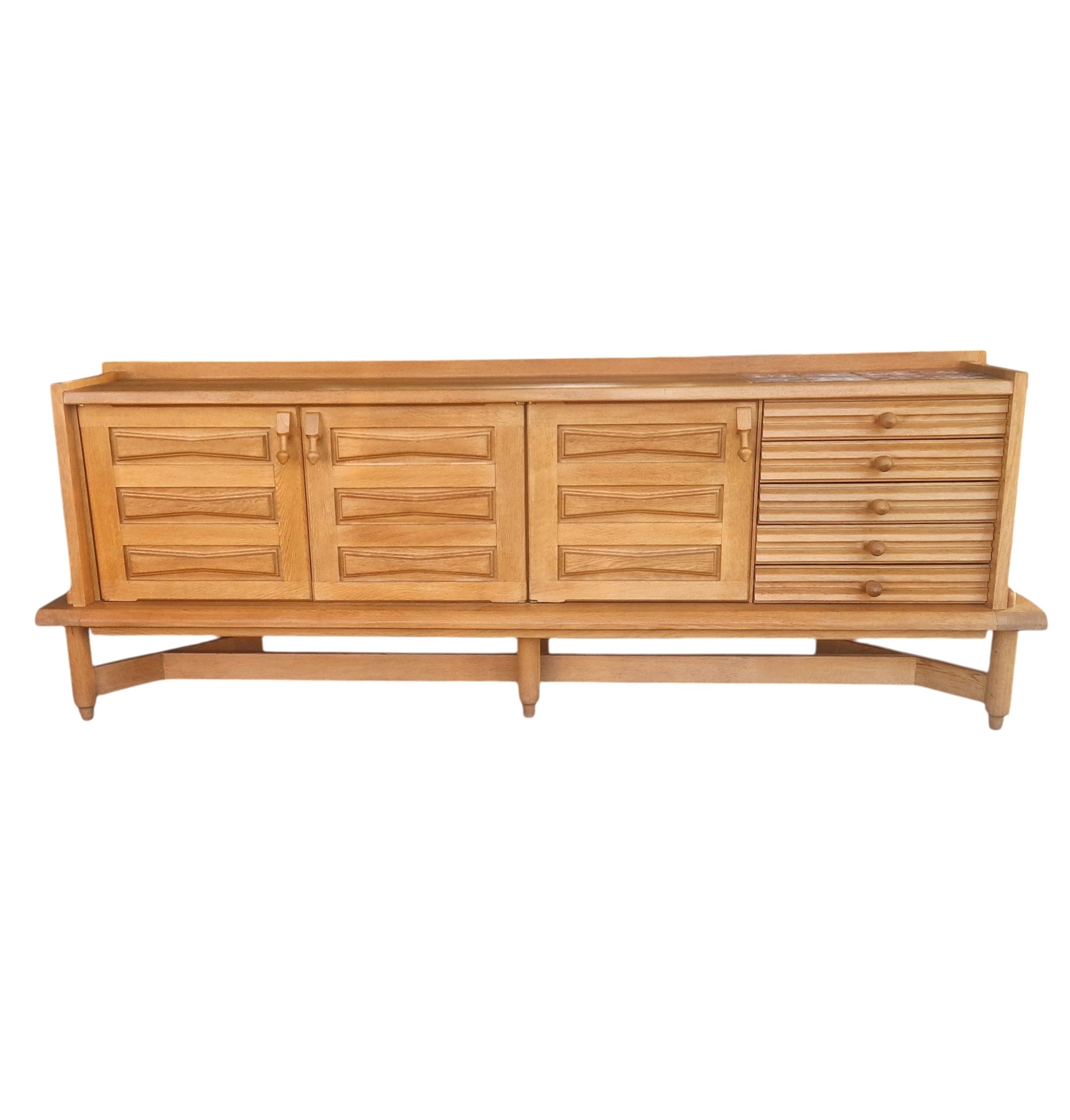 Importante-enfilade-en-chene-clair-Guillerme-et-Chambron